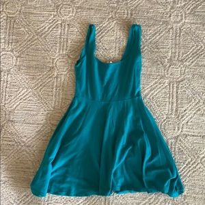 Teal Skater mini dress